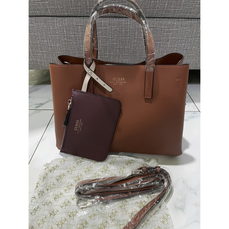 From sleek logo embossed bum bags to stunning&nbsp;. Guess Satchel Bag Brown New Shopee Indonesia