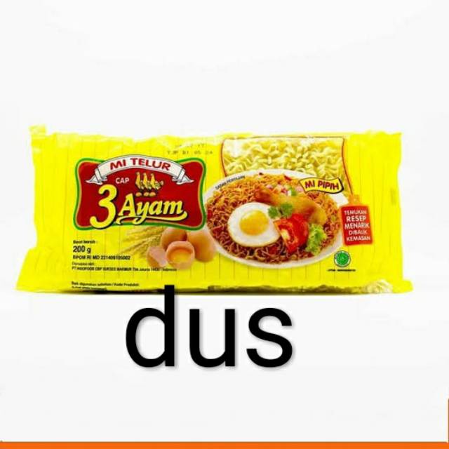 Mie Telor 3 ayam 200gr per dus (20 bks) | Shopee Indonesia