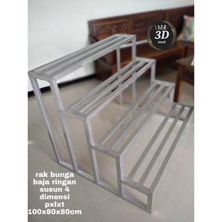 Jual Rak Bunga Baja Ringan Susun 4 Panjang 1 Meter Lebar 80Cm Tinggi 80Cm Indonesia|Shopee Indonesia 320_X_320_jpg