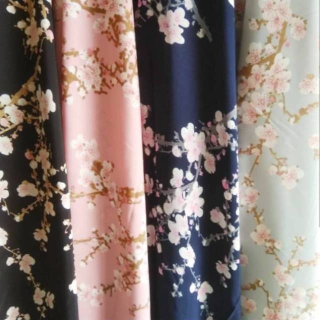 Kain monalisa motif sakura | Shopee Indonesia