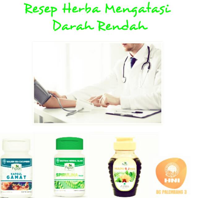 Makanan yang mengandung folat, seperti pisang, alpukat, brokoli, dan bayam juga dapat membantu menaikkan tekanan darah. Jual Resep Herba Hni Mengatasi Darah Rendah Indonesia Shopee Indonesia
