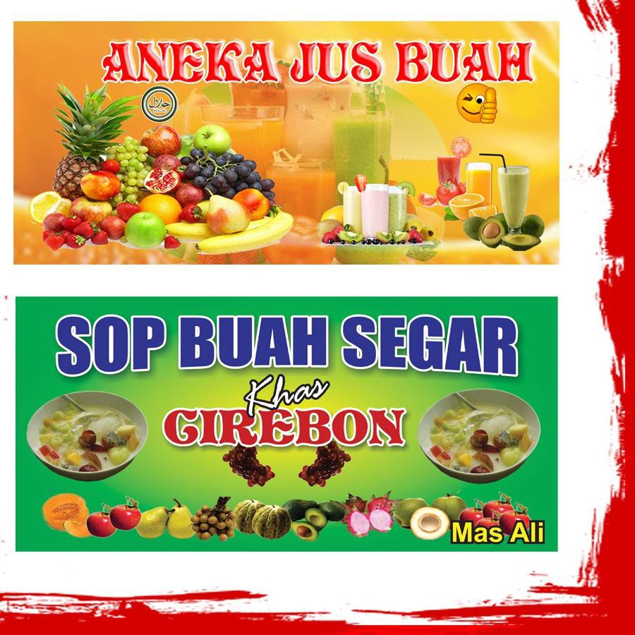 Contoh banner sop buah aneka jus tutorial lengkap youtube. Farzonà® Spanduk Banner Usaha Es Buah Sop Buah Murah Khusus Ramahdan à¸cuzzà¸ Shopee Indonesia