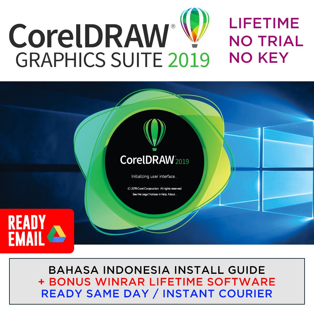 CorelDRAW Graphics Suite 2019 FULL Permanen + panduan instal - diatas Corel  X7 Corel X8 | Shopee Indonesia
