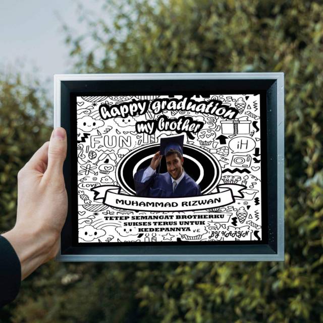 Jual stock baru kartu ucapan ulang tahun doodle art monsters bagus dan murah di jual oleh ribuan toko online di indonesia | inkuiri.com. Doodle Art Ucapan Selamat Ulang Tahun Atau Wisuda Jasa Edit Shopee Indonesia