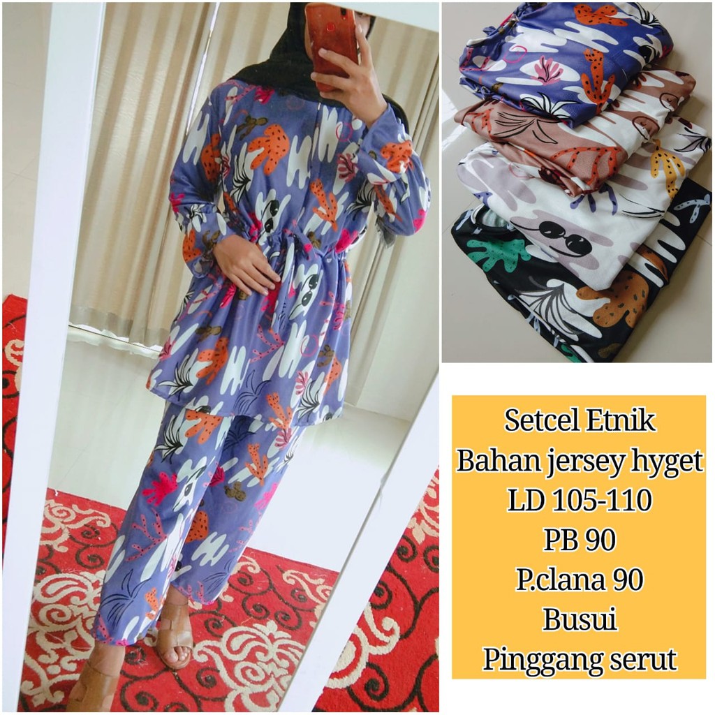 Yang kemudian menghadirkan bahan kurang tebal, kualitas standar dan hanya diburu oleh produsen dengan mangsa pasar kelas menengah ke bawah. Set Celana Baju Atasan Blouse Setelan Bahan Hyget Shopee Indonesia