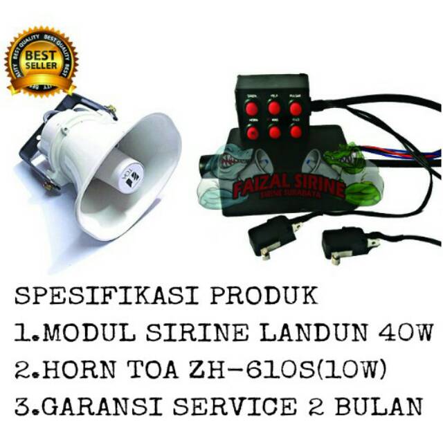 ∙ promo pengguna baru ∙ kurir instan ∙ bebas ongkir ∙ cicilan 0%. Paket Modul Sirine Landun Horn Speaker Toa Zh 610s Shopee Indonesia