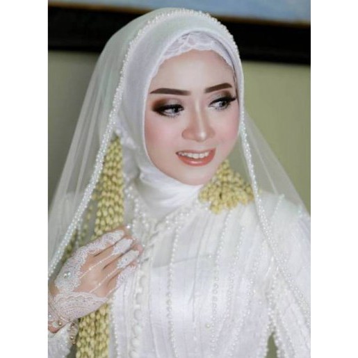 Firstly, potong kain bentuk d ini untuk yang nak buat bentuk nih la kan. Slayer Pengantin Slayer Veil Mutiara Kerudung Pengantin Shopee Indonesia