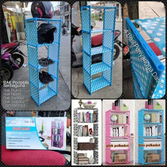 RAK BUKU PORTABLE RAK SERBAGUNA | Shopee Indonesia