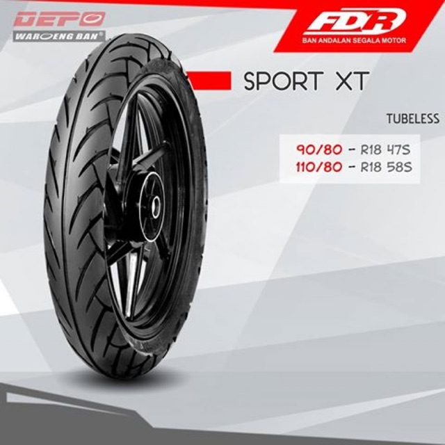 Saja yaitu 1 untuku ukuran rim 14 (untuk matic) dan tiga untuk ukuran rim 17 . Ban Fdr Sport Xt Ring 18 Ukuran 110 80 Shopee Indonesia
