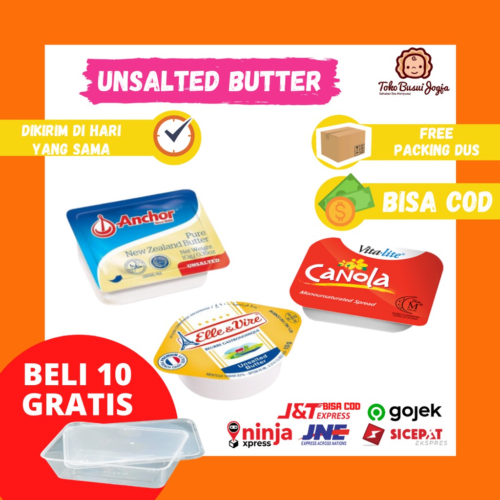 Unsalted butter elle & vire mini cup portion 10gr x 10pcs. Anchor Unsalted Butter Elle Vire Minidish Portion Mpasi Bayi Organik Homemade Mentega Porsi Ub 10g Shopee Indonesia