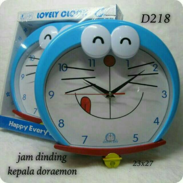 Kumpulan cara menggambar doraemon beserta sketsa anime kartun paling mudah. Jam Dinding Kepala Doraemon Karakter Shopee Indonesia