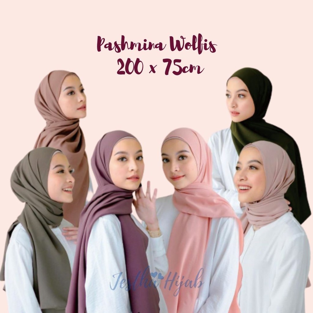Review kain woolpeach bahan woolpeach adalah suatu bahan kain yang terbuat dari campuran antara . Pashmina Wolfis Ukuran Panjang 200x75cm/Jilbab Hijab