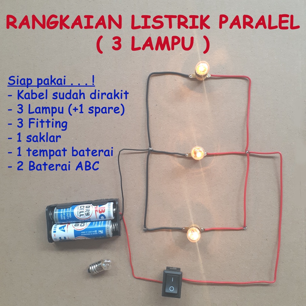 Jual Rangkaian Listrik Paralel 3 Lampu Tugas Praktek Sekolah Sd Smp Indonesia|Shopee Indonesia 1024_X_1024_jpg