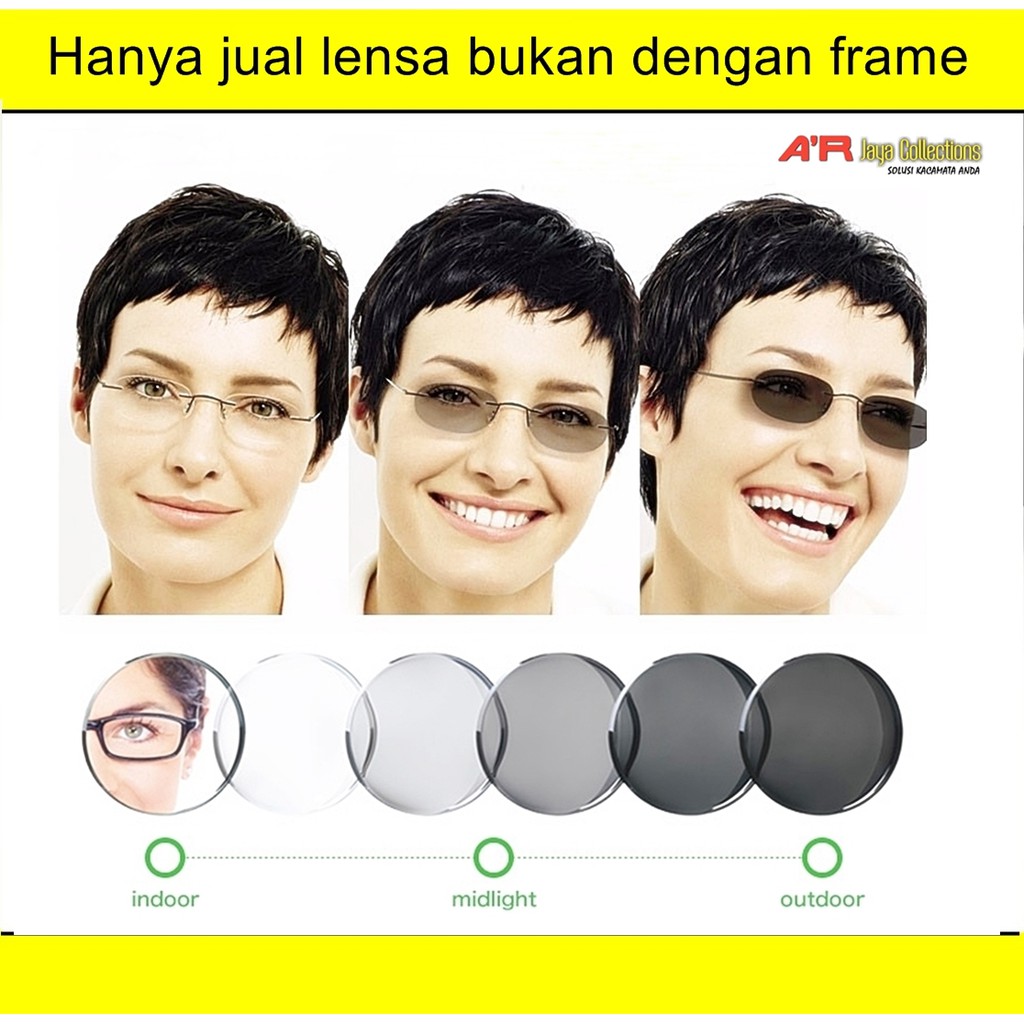 Lensa Kacamata Otomatis Automatic Photogrey Lens Photochromic | Shopee  Indonesia
