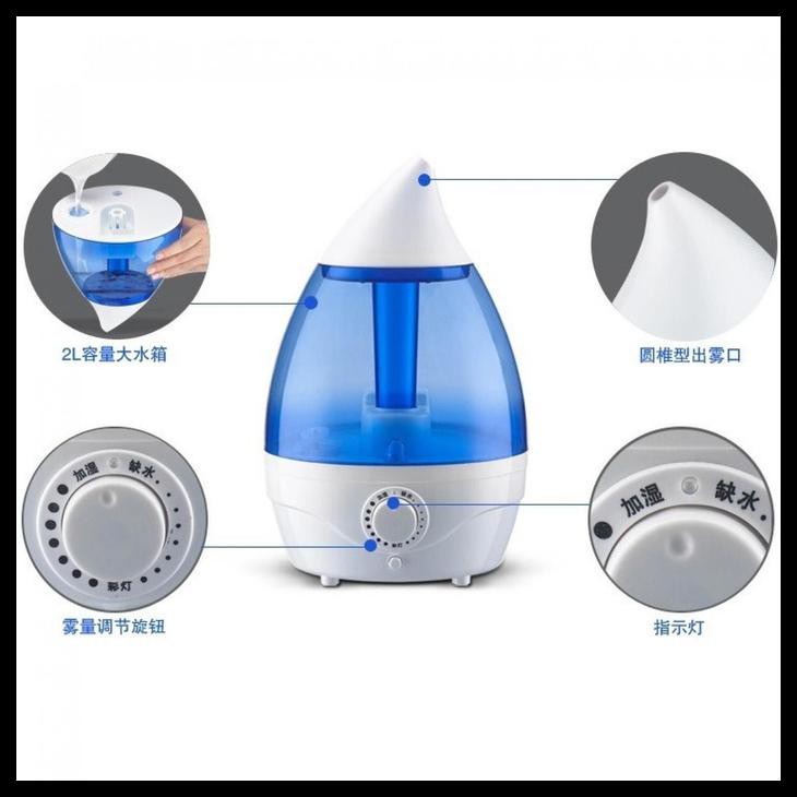 Jika anda kesulitan membersihkan tangki air mesin humidifier dengan cara. Pelembab Udara Taffware Classic Drop 6 In 1 Ultrasonic Air Humidifier Terbaik Shopee Indonesia