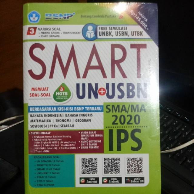 Di kesempatan kali ini admin akan memberikan latihan soal usbn matematika wajib sma dan kunci jawaban terbaru 2021. Smart Un Usbn Sma Ips 2020 Latihan Soal Pembahasan Un Sma 2020 Bintang Cendekia Shopee Indonesia
