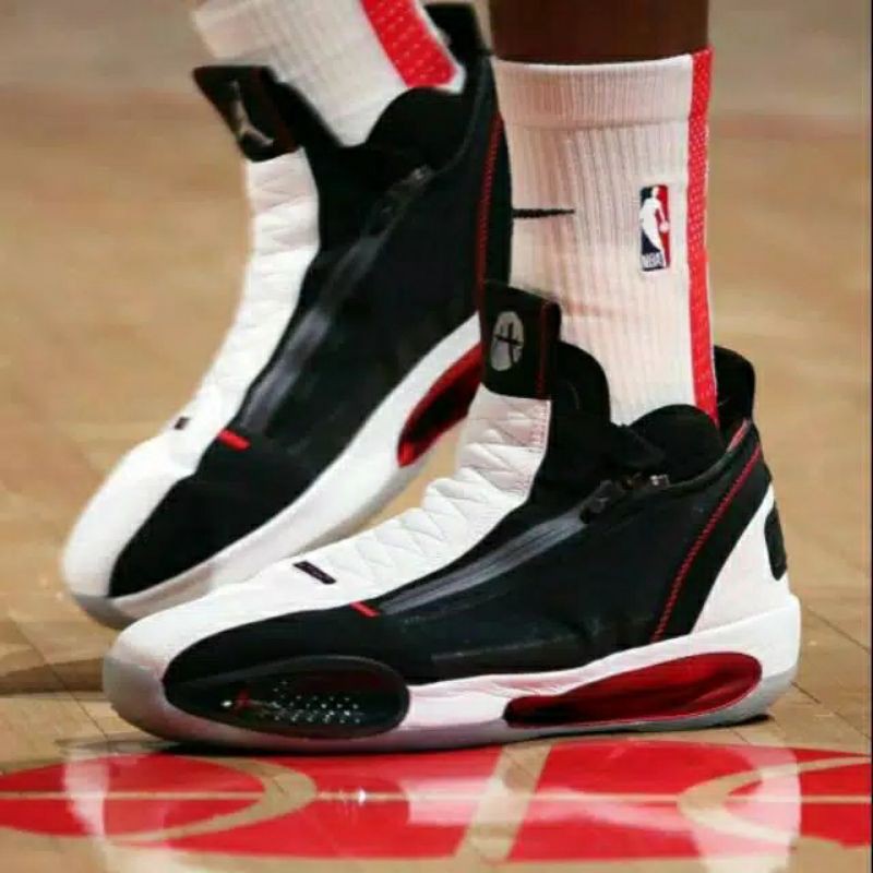 100% original ✓ paling keren harga terbaik lazada | | gratis ongkir ✓ cod . Jual Sepatu Basket Nike Air Jordan 34 Blue Void Black Infrared Zipper Red Orbit For Men Premium Original Indonesia Shopee Indonesia