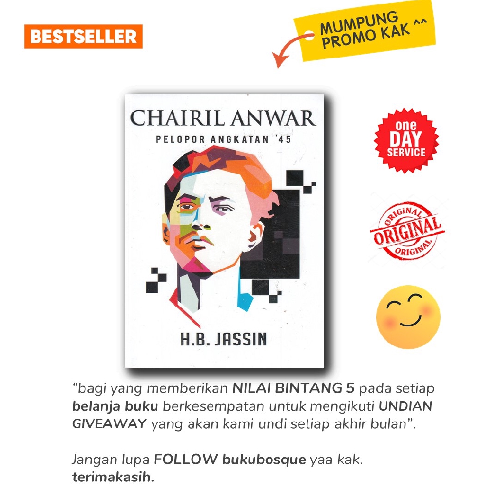 Beli biografi chairil anwar online terdekat di dki jakarta berkualitas dengan harga. Buku Biografi Chairil Anwar Pelopor Angkatan 45 Narasi Shopee Indonesia