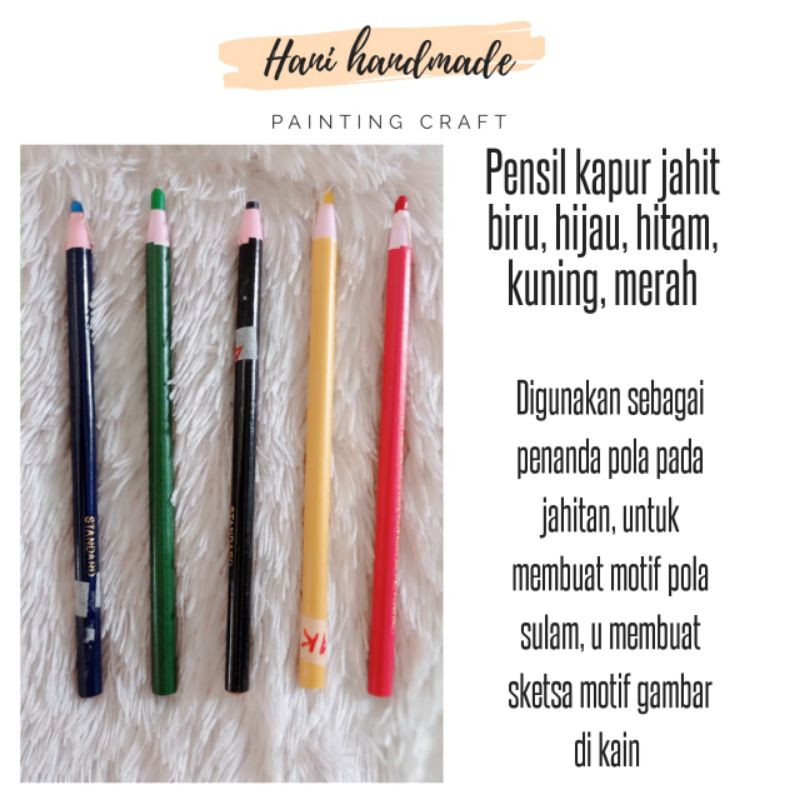 Kapur jahit, kapur kain bentuk pensil warna | Shopee Indonesia