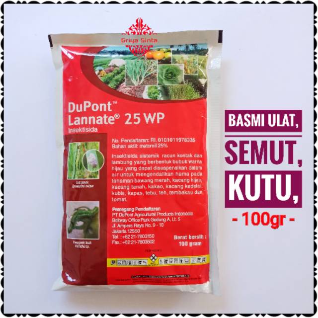 Jual Griya Sinta-Obat Pertanian Dupont Lannate Merah 100gr Basmi Hama Semut  Kutu Ulat Indonesia|Shopee Indonesia