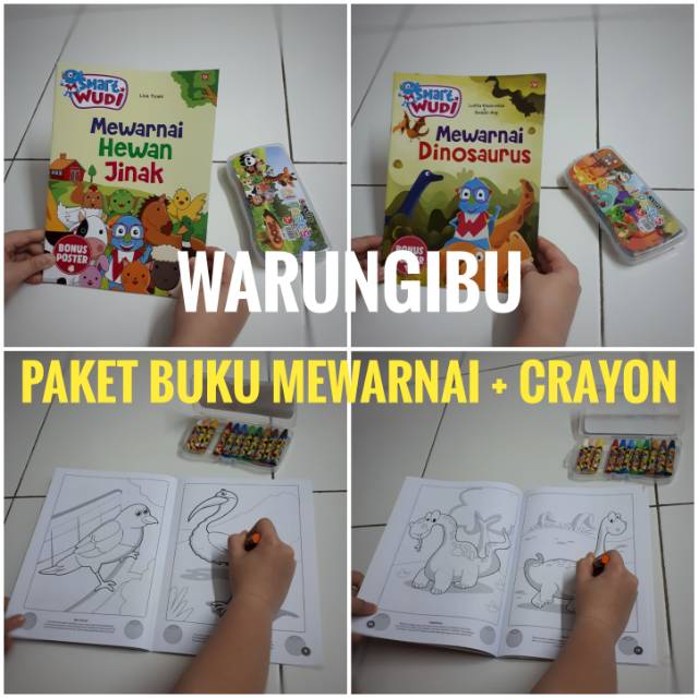 How to draw easy scenery | drawing sunset on hill scenery step by step with oil pastels. Paket Buku Keterampilan Anak Mewarnai Poster Set Crayon Shopee Indonesia