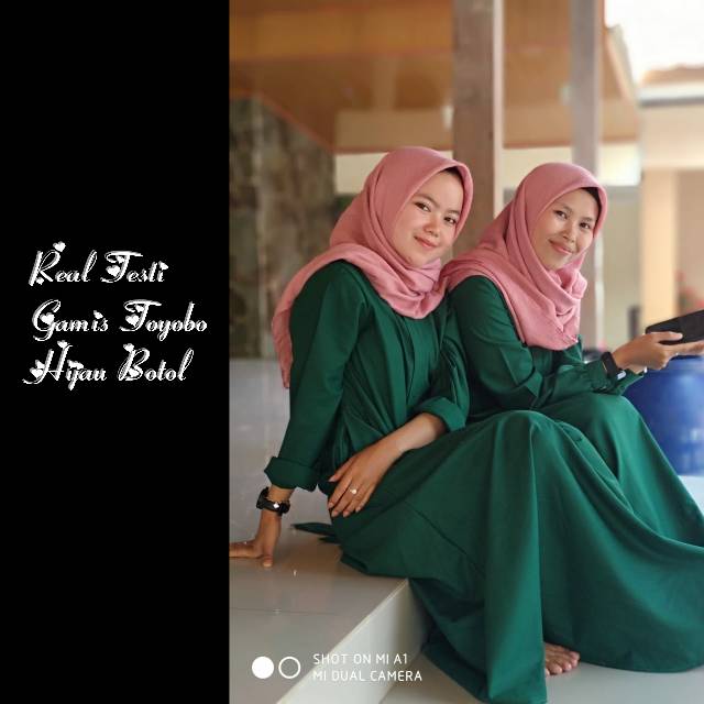 Model gamis terbaru wolfis motif payung gz569. Gamis Toyobo Warna Hijau Botol Busana Muslim Wanita Polos Busui Shopee Indonesia