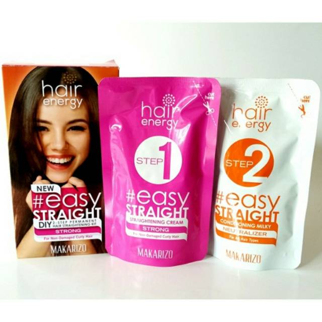 MAKARIZO REBONDING HAIR ENERGY DIY EASY STRAIGHT / OBAT BONDING | Shopee  Indonesia