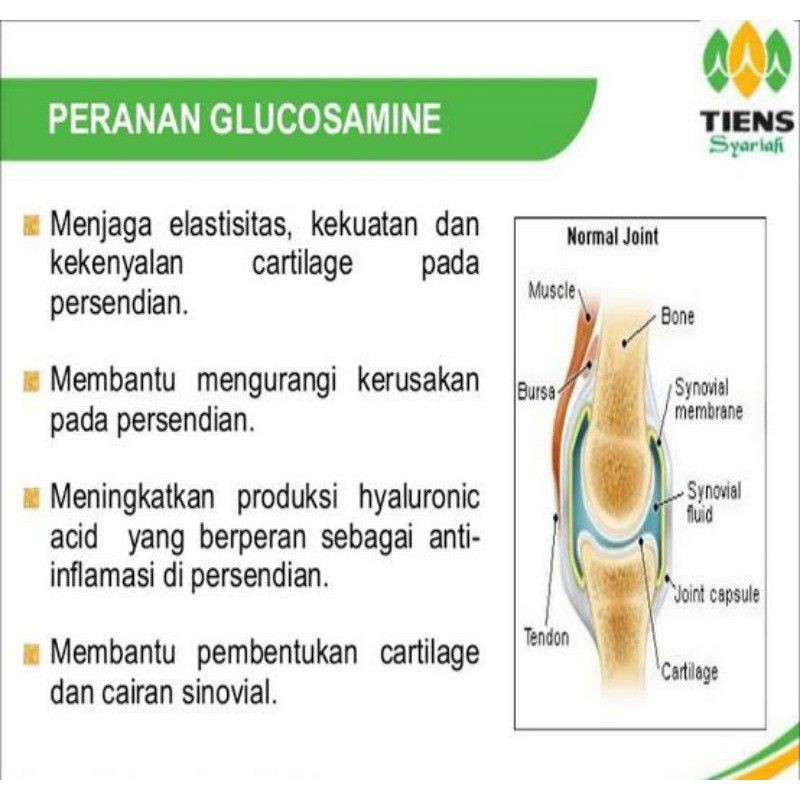 OBAT NYERI SENDI |GLUCOSAMINE TIENS |NUTRISI SENDI |PENGAPURAN SENDI| 100%  ORIGINAL | Shopee Indonesia