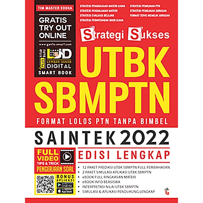 Adapun bahan yang kami sajikan di sini merupakan hasil riset dari pelaksanaan utbk sbmptn tahun sebelumnya. Gramedia Bandung - Strategi Sukses Utbk Sbmptn Saintek 2022 | Shopee