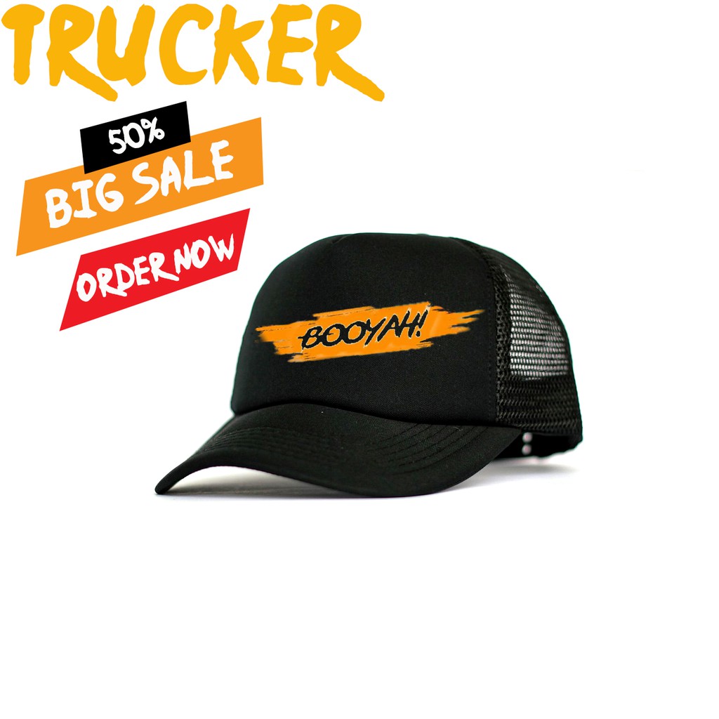 Topi Game BOOYAH Free Fire Topi Jaring / Trucker Hat SALAM BOOYAH!! |  Shopee Indonesia