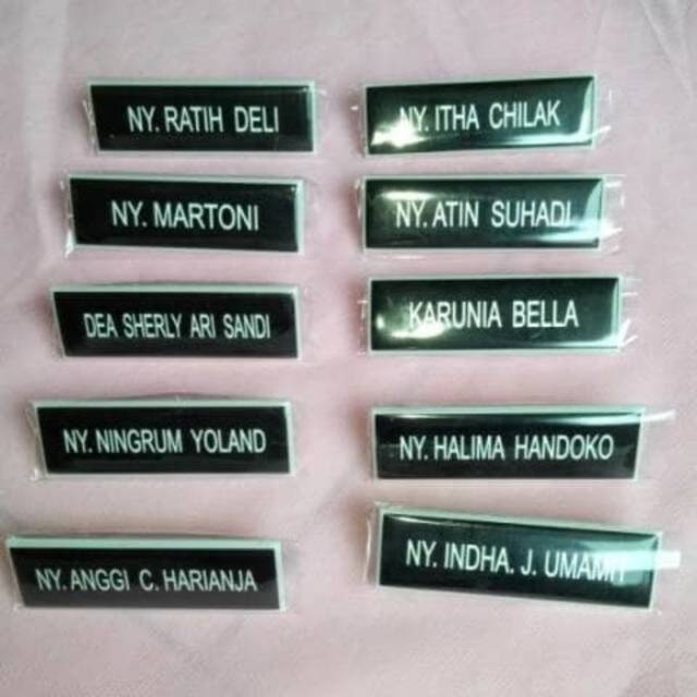 Jual Name tag| Papan Nama PDH Coating|Papan Nama Grafir Lapis Fiber|Name Tag  Magnet|Name tag PDH Peniti Indonesia|Shopee Indonesia