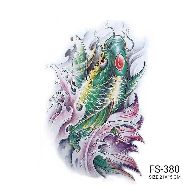 Jual Tatto Temporer Temporary Tattoo Ikan Koi Berwarna Fish Design Indonesia|Shopee Indonesia 800_x_800_jpg