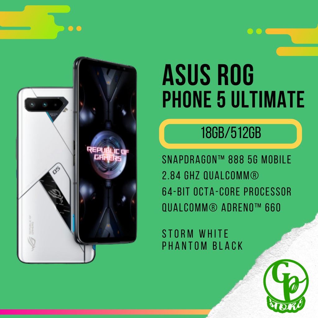 Tersedia ✓ gratis ongkir ✓ pengiriman sampai di hari yang . Asus Rog Phone 5 Ultimate 18gb 512gb Matte White Snapdragon 888 Shopee Indonesia
