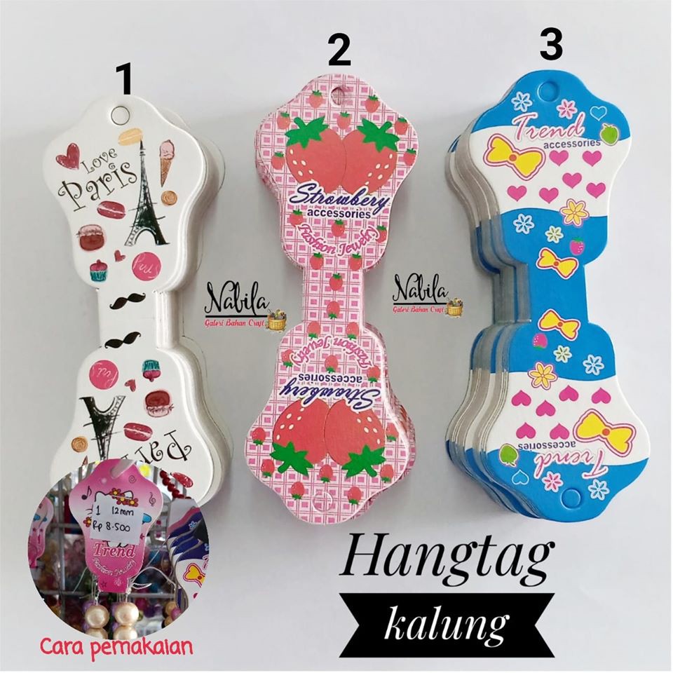 Contoh proyek kerajinan bahan limbah lunak. 100pcs Hangtag Kalung Label Kemasan Kalung Bahan Kerajinan Tangan Souvenir Shopee Indonesia
