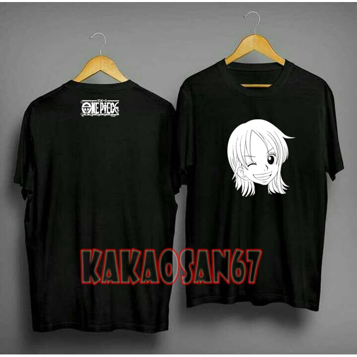 One piece (ワンピース, wan pīsu?) is an animated series based on the manga of the same name,&nbsp;. Kaos Baju Anime One Piece Nami One Piece Wiki Kaos Anime Shopee Indonesia