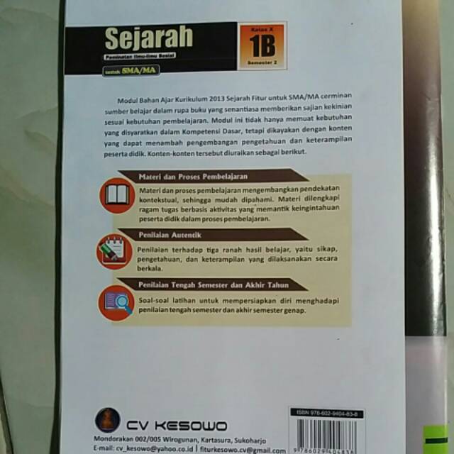 Kegiatan, tatap muka (menit), tugas . Lks Sma Sejarah Peminatan Kelas Xb Shopee Indonesia
