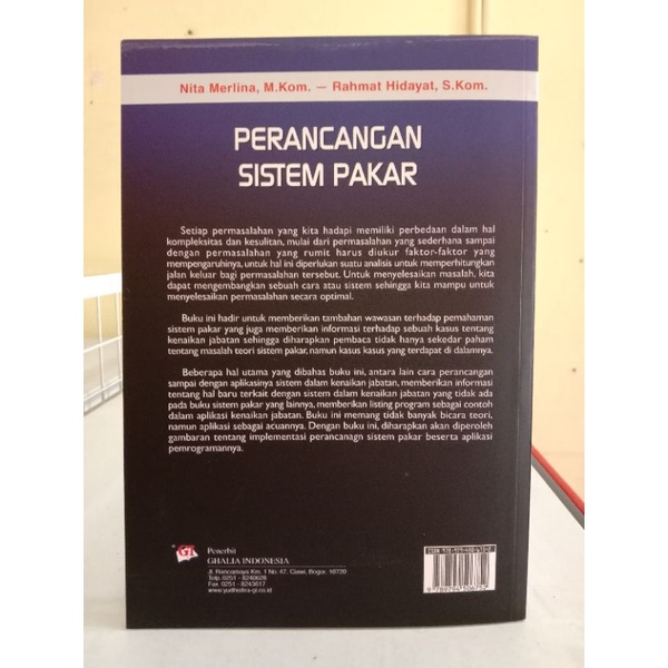 Listianty, irene (1997) perancangan sistem pakar untuk menentukan bidang pekerjaan yang tepat sesuai dengan metode forward chaining. Perancangan Sistem Pakar Studi Kasus Sistem Pakar Kenaikan Jabatan Buku Referensi Buku Bacaan Shopee Indonesia