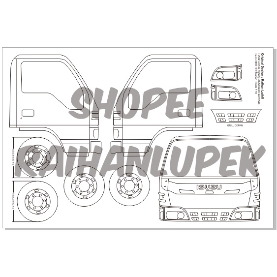 100.000 dalam 1x check out dapat bonus pola truk skala 20 cocok digunakan untuk anda yang ingin membuat miniatur truk dari kayu . Jual Pola Miniatur Truk Isuzu Nkr71 Elf Macan Indonesia Shopee Indonesia