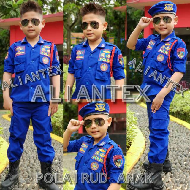 Jual BAJU POLISI AIR /POLAIRUD/BAJU PROFESI ANAK/KOSTUM ANAK  Indonesia|Shopee Indonesia