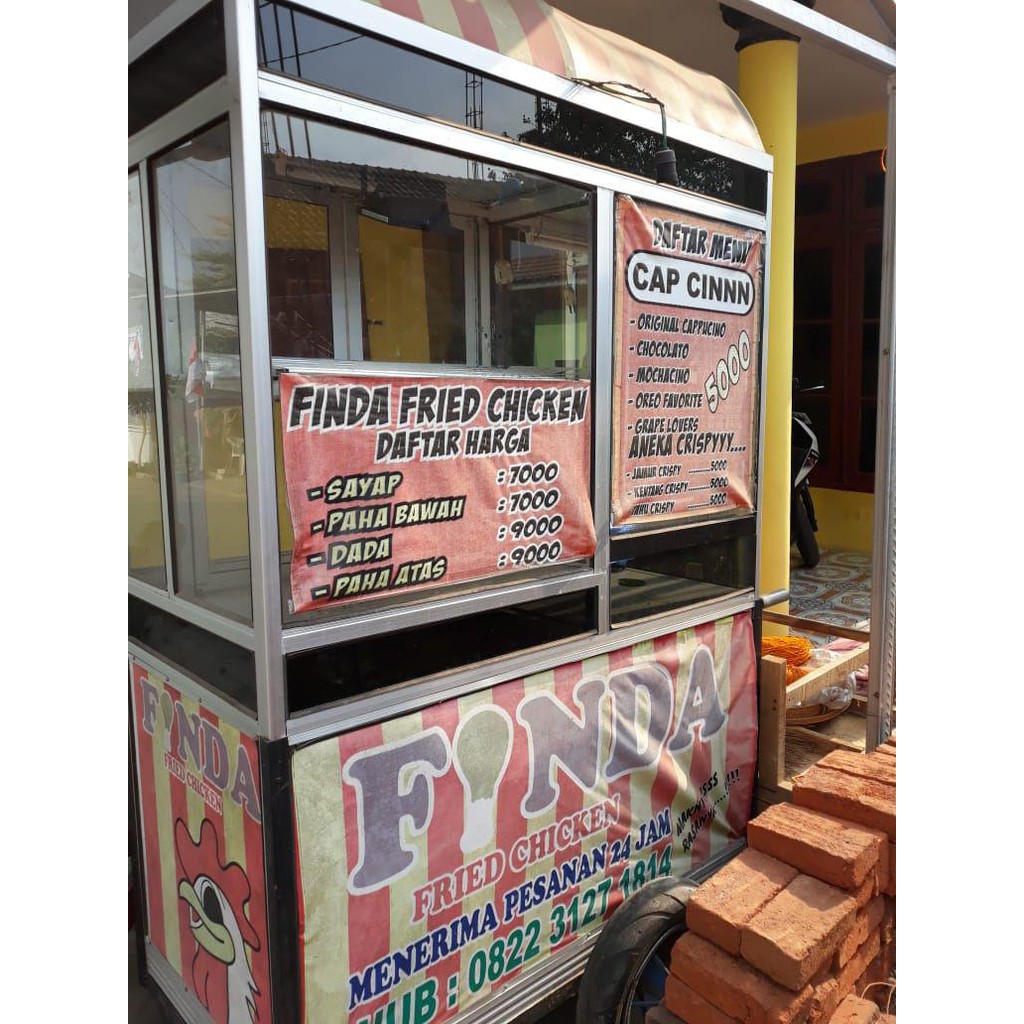 Paket cappucino cincau dengan harga sangat terjangkau hanya 4.500.000 siap usaha. Gerobak Fried Chicken Capucino Cincau Shopee Indonesia