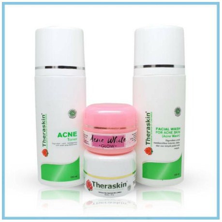 Digunakan untuk membantu merawat kulit yang berjerawat dan memutihkan bekas jerawat. Jual Paket Theraskin Acne White Glow Paket Theraskin Murah Menghilangkan Jerawat Mencerahkan Wajah Indonesia Shopee Indonesia