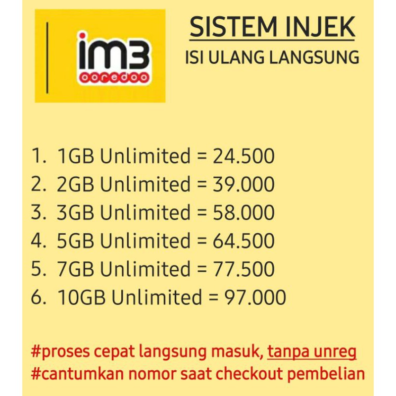 Injek Paket Im3 - Injek Paket Im3 : Ketentuan dan cara mengaktifkan paket ...