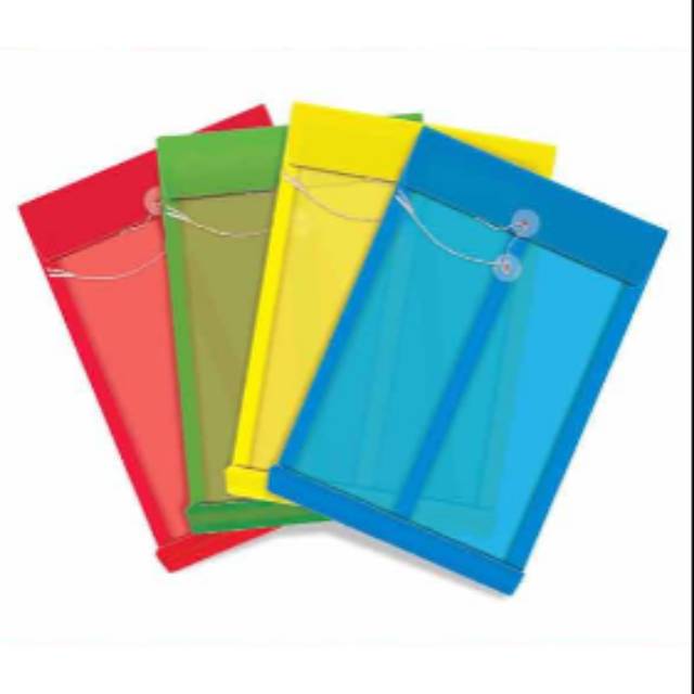 Amplop Map Tali Plastik Polos JENIA (12pc) | Shopee Indonesia