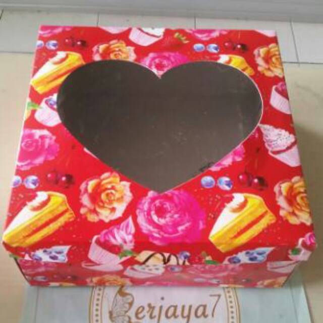 Cake lovekue hati ukuran 20cm dengan buttercream bunga yg super cantik. Dus Tart Tutup Semi Mika Love Shopee Indonesia