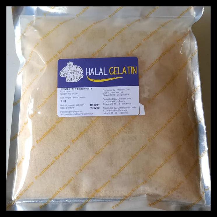 Banting Harga Gelatin Halal Green Valley 1 Kg | Gelatine Powder | Bubuk  Gelatin 1Kg - Plastik 1Kg | Shopee Indonesia