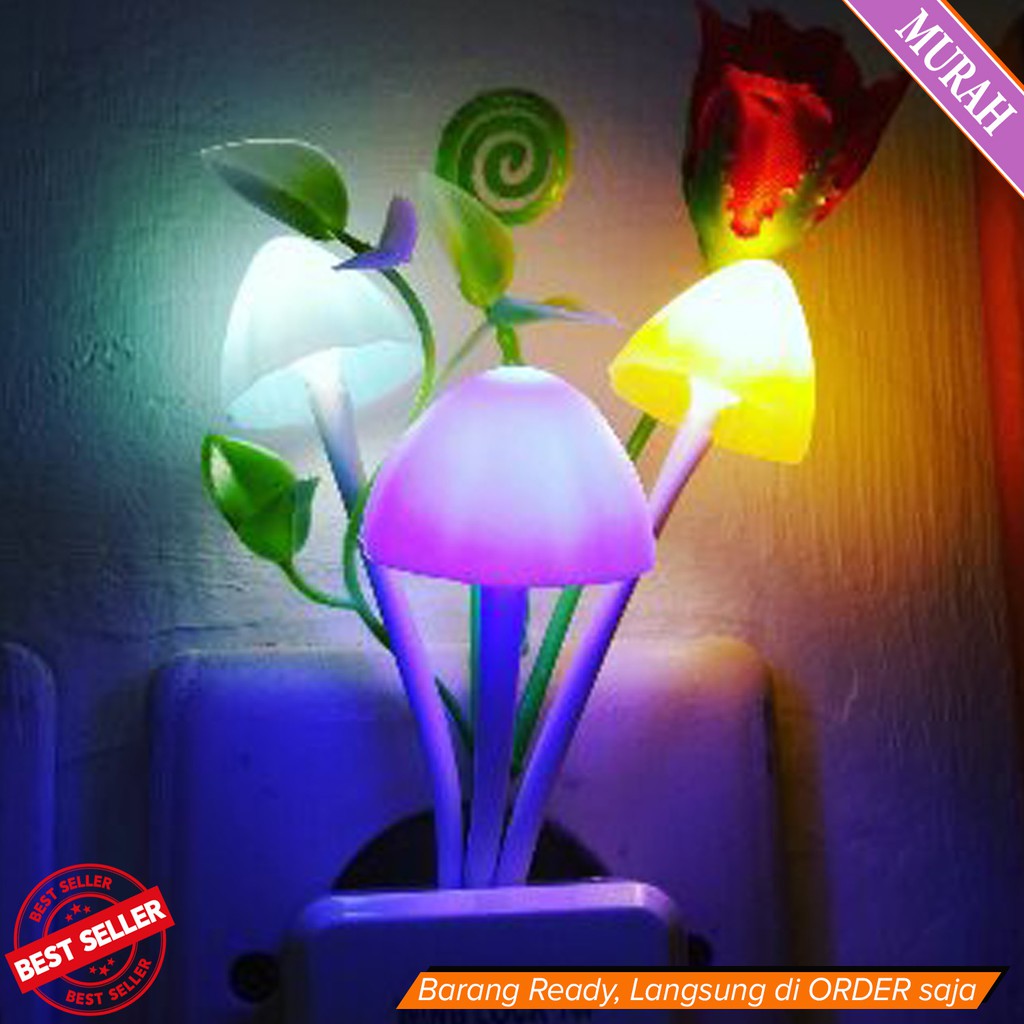 BEST SELLER Lampu Tidur Lampu Hias Kamar ROMANTIS Bagus MURAH ~ LAMPU TIDUR  JAMUR 03a | Shopee Indonesia