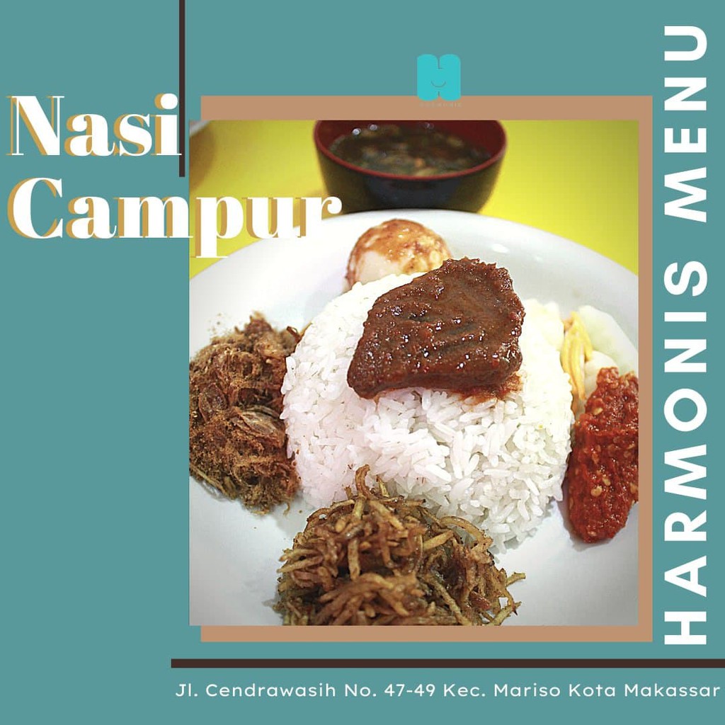 Jual NASI CAMPUR HARMONIS / NASI CAMPUR TERDEKAT / NASI CAMPUR ENAK /  MAK-03 Indonesia|Shopee Indonesia