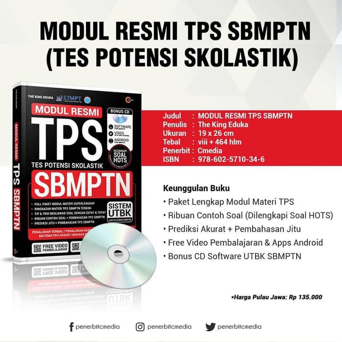 Ada empat jenis soal tps untuk pengetahuan kuantitatif, yaitu:. Buku Modul Resmi Tps Tes Potensi Skolastik Sbmptn Bonus Cd Software Shopee Indonesia