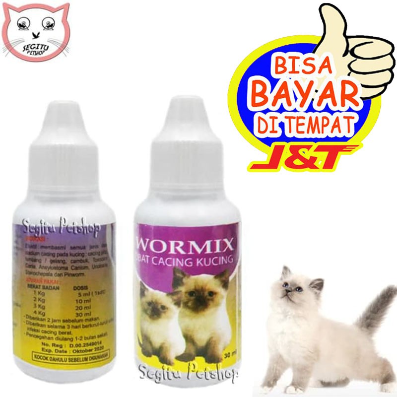 Cara mengobati kucing cacingan parah atau ringan secara alami · 1. Obat Cacing Kucing Sakit Cacingan Anak Kucing Kecil Wormix Shopee Indonesia