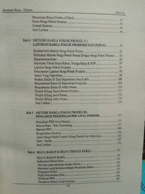 Dianggap tidak menikmati biaya produksi pada departemen . Akuntansi Biaya Daljono Edisi 3 Shopee Indonesia
